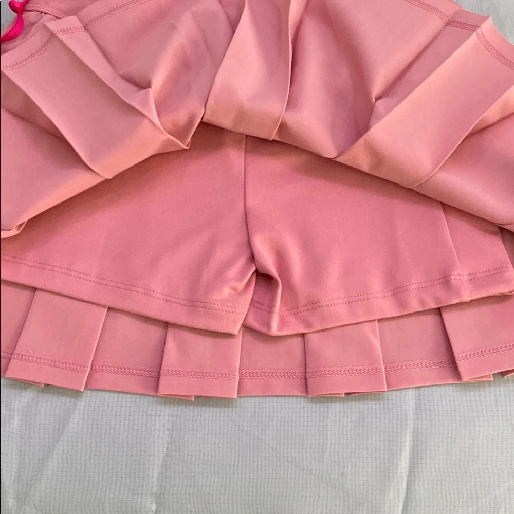 Justice Pink Pleated Tennis Skirt
